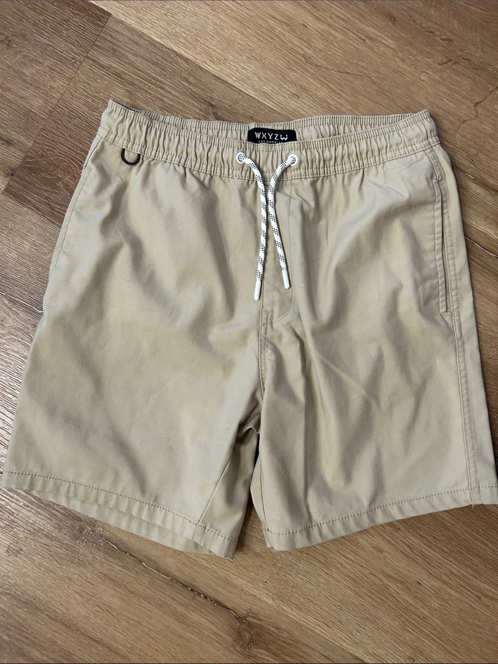 WXYZU Men's Tan Hybrid Shorts with Drawstring Waist